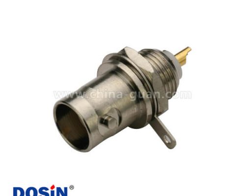 BNC穿墻母頭50歐姆鋅合金射頻同軸連接器