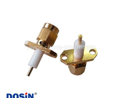 SMA 2孔法蘭直式公頭延伸式SMA連接器