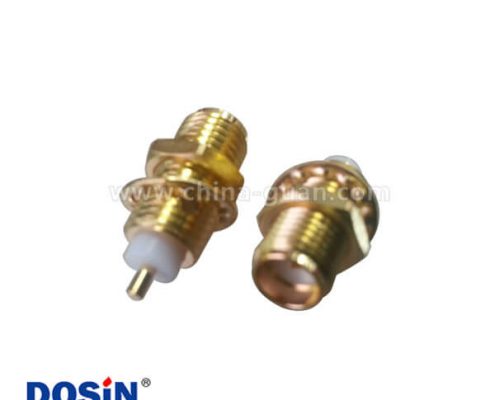 SMA射頻同軸穿墻樹脂灌膠直式母頭電視天線接頭