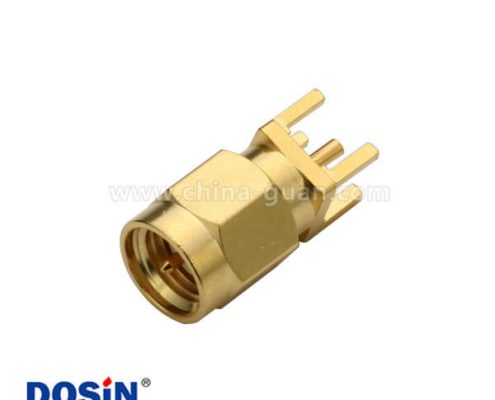 SMA連接器直式接PCB板穿孔公頭座子