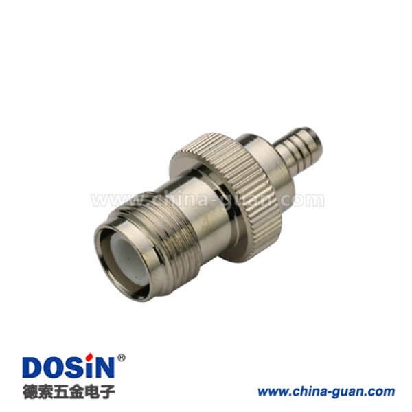 tnc接頭母頭壓接直式同軸線纜接線RG316