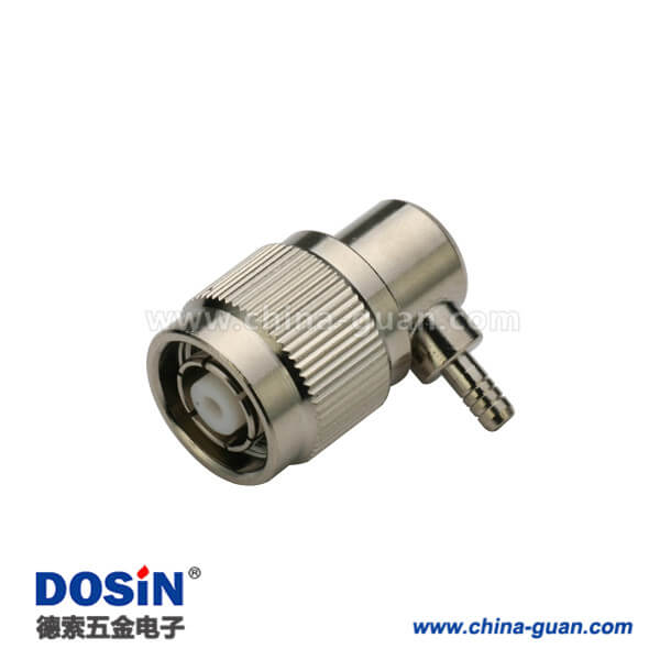 tnc接頭公頭壓接彎式射頻同軸rf接線rg316