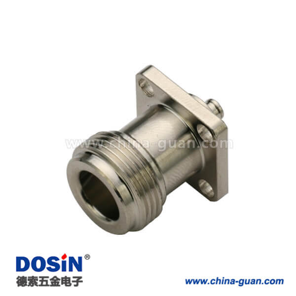 n頭母頭UT085法蘭盤4孔面板安裝有線電視電纜