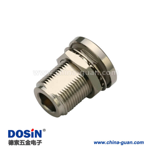 n頭面板安裝有線電視電纜UT141直式穿墻式母頭