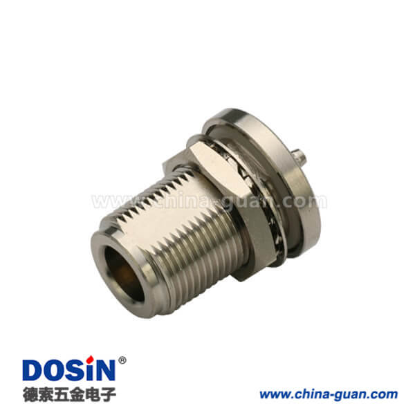 n頭母頭直式穿墻防水式接RG142,400,223同軸線