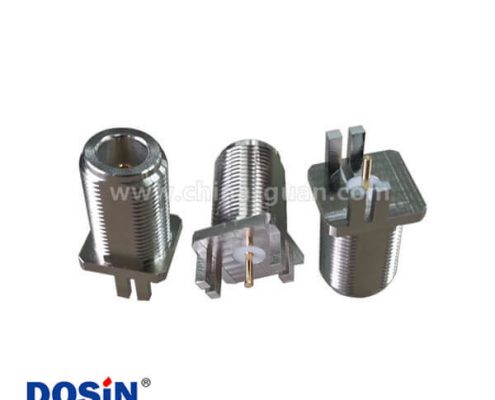 n系列母頭直式穿墻式邊緣卡板有線電視連接器