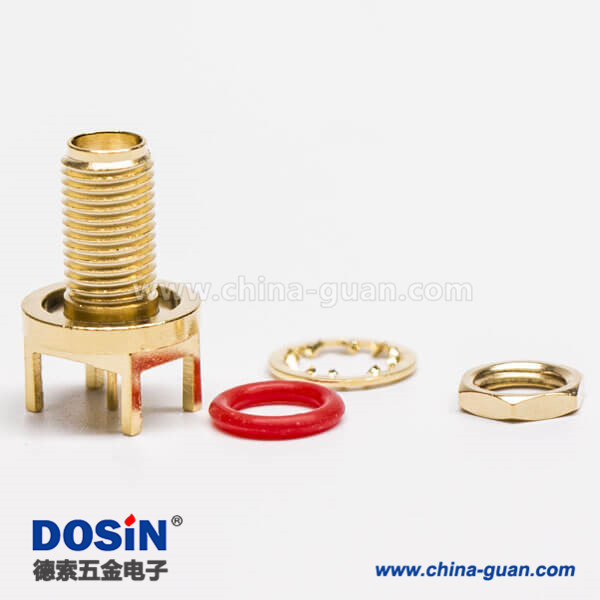 DOSIN-806-0300 SMA連接器母頭直式插孔接PCB板防水接頭