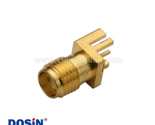 SMA母頭直式接1.60mm電路板連接器PCB邊緣表貼鍍金