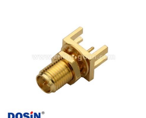 SMA直式母頭卡板式pcb連接器插座