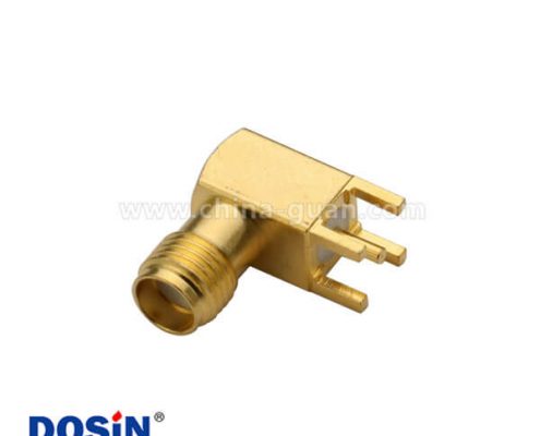 SMA接頭90度彎式母頭接pcb板插座