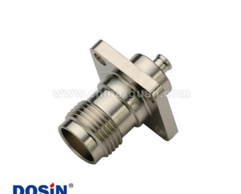 tnc連接器4孔法蘭安裝盤直式焊接ut085同軸線纜