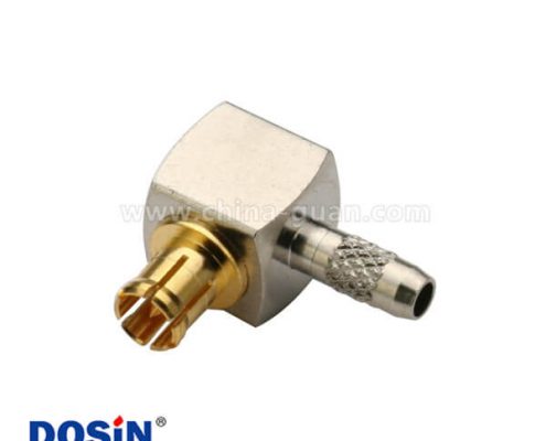mcx連接器公頭彎式壓接RG179電視同軸電纜接頭
