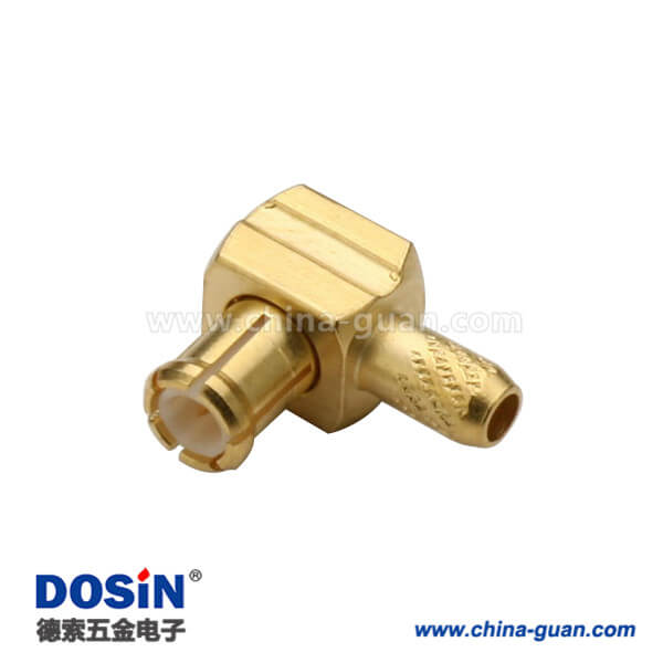 DOSIN-809-1014 mcx彎式壓接式公頭連接器接視頻線RG178