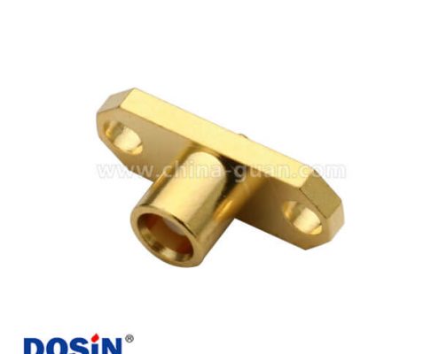 mcx連接器接口母頭法蘭盤2孔面板安裝直式同軸電纜