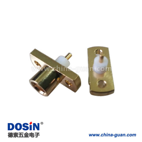 DOSIN-809-1021 mcx母頭連接器有線電視接頭直式2孔法蘭盤面板安裝