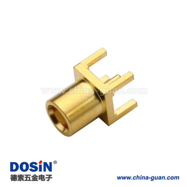 mcx母頭直式PCB板端有線電視線連接頭