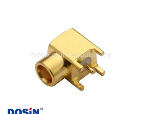 mcxPCB板端彎式母頭射頻連接器有線電視r(shí)f頭