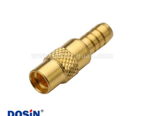MMCX母頭直式壓接式連接器接線RG178同軸線纜接頭