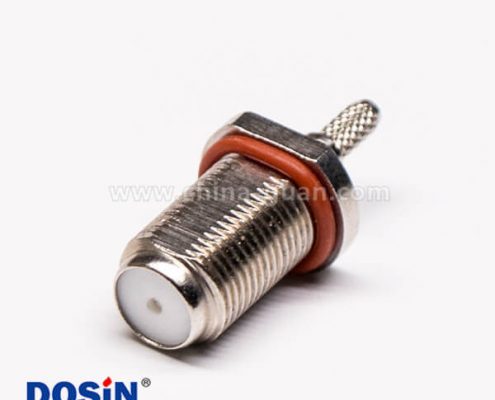 英制f母頭直式防水接線RG316壓接式