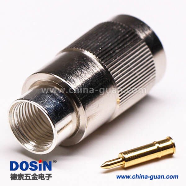 N公頭直通180度螺母鎖緊50歐姆