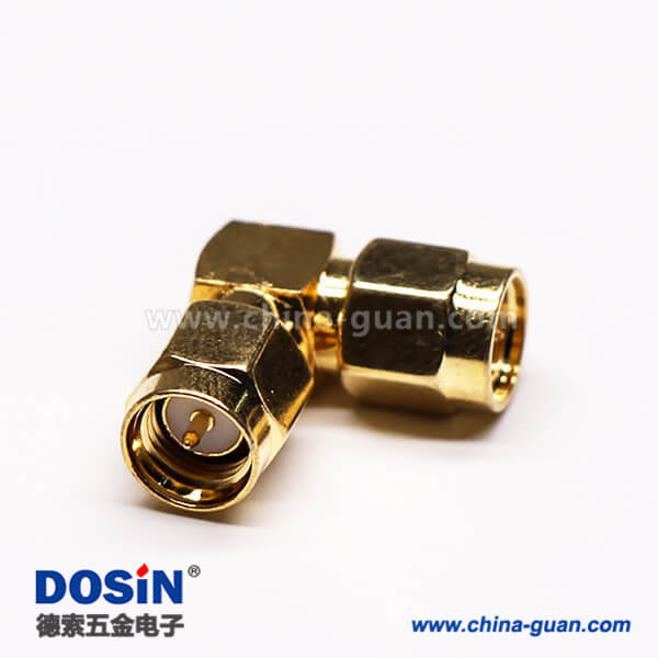 SMA射頻轉(zhuǎn)接頭彎式90度公轉(zhuǎn)公