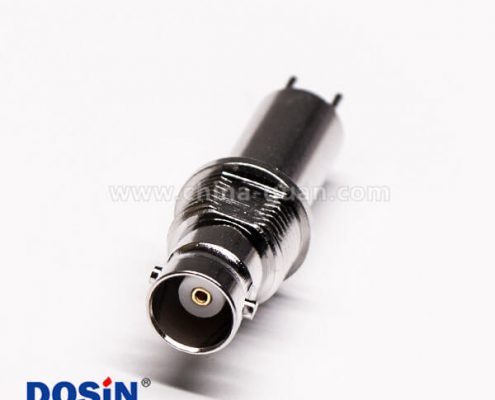 bnc接頭pcb封裝母頭直式加長插孔板裝