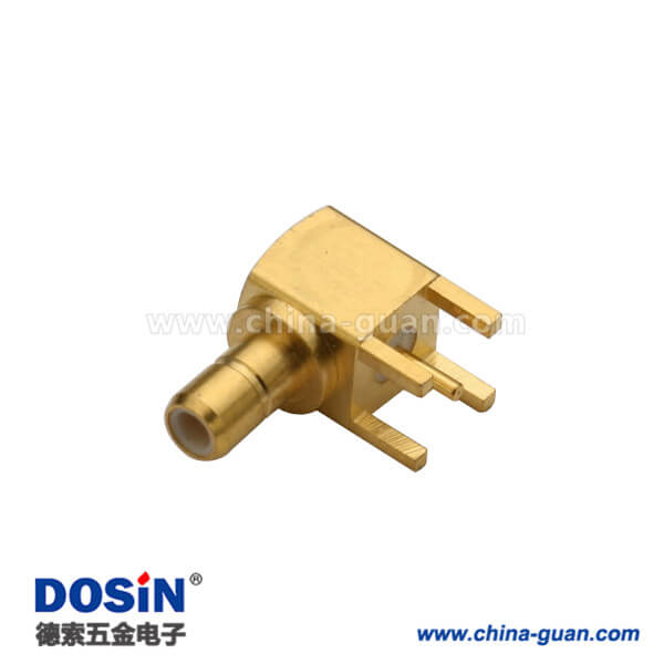 smb彎插鍍金母頭連接器pcb電路板