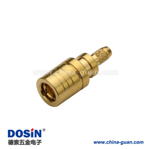 直式壓接SMB公頭射頻同軸電纜連接RG316