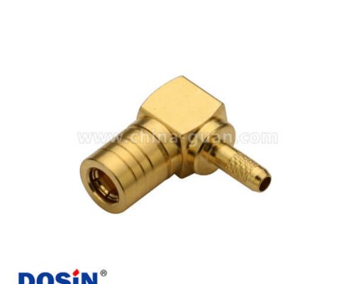 smb連接器彎式壓接公頭同軸線纜RG178