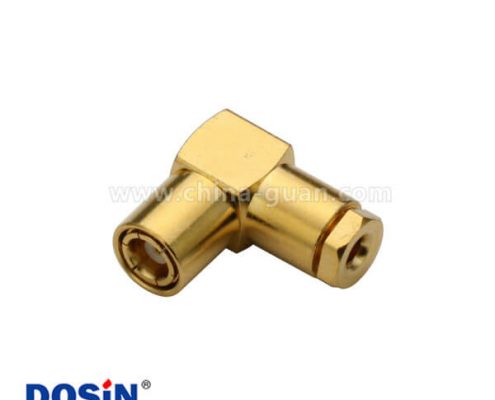 smb彎式螺母鎖緊連接器公頭接線RG178