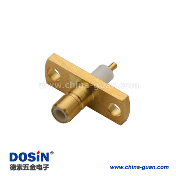 smb兩孔法蘭盤母頭系列射頻同軸連接器