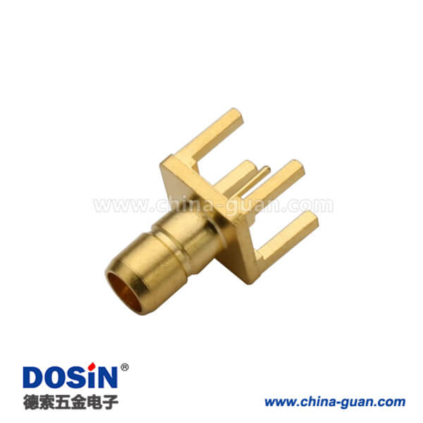 SMB直插鍍金母頭射頻pcb連接器直插連接器