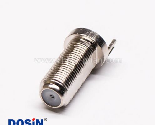 有線電視f接頭直式母頭插孔前穿墻PCB板