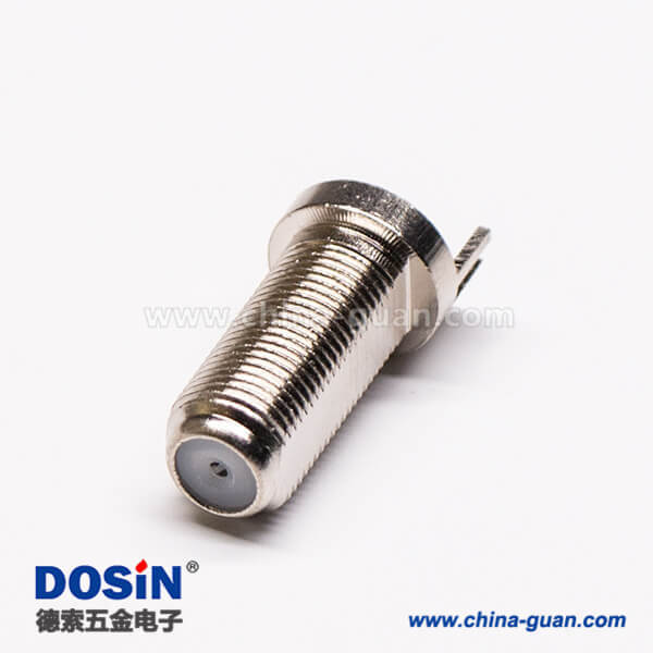 有線(xiàn)電視f接頭直式母頭插孔前穿墻PCB板