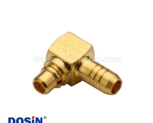 mmcx反極插頭彎式壓接線纜RG316同軸連接器