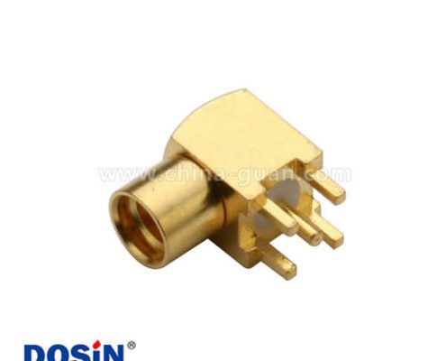 mmcx連接器母頭彎插式pcb板端連接器