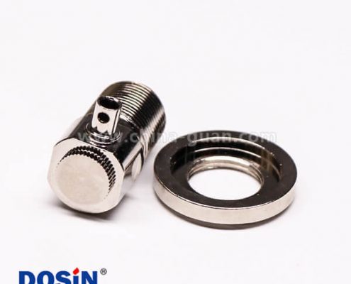 uhf彎式接頭母頭前鎖板端穿墻UHF-SL16-KW33