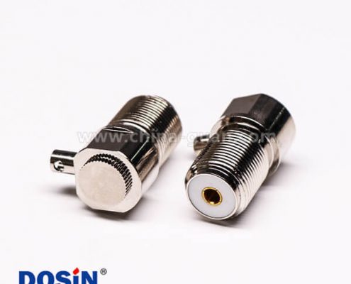 uhf彎式接頭母頭前鎖板端穿墻UHF-SL16-KW33