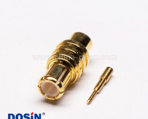 MCX插頭180度直式公頭接線焊接