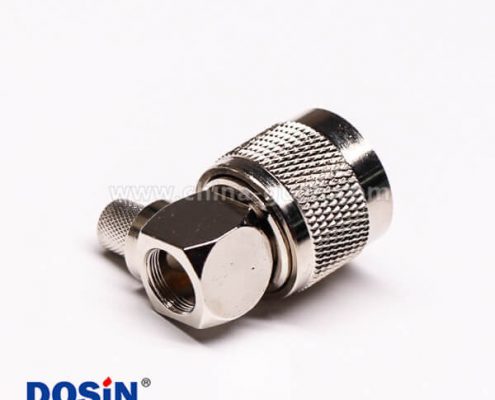 uhf射頻同軸連接器UHF-C-JW-5公頭彎式壓接線端