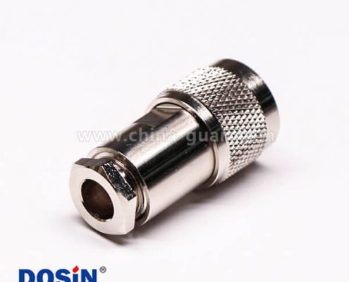 同軸電纜UHF接頭公頭直式金針螺母鎖緊