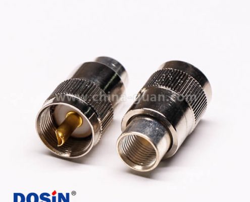 uhf公頭同軸線纜螺母鎖緊帶滾花紋