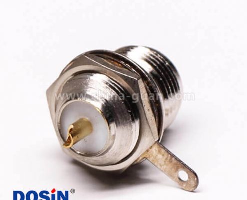 uhf母頭單邊前鎖穿墻直式UHF-KY板端連接器