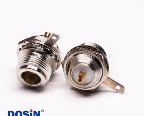 uhf母頭單邊前鎖穿墻直式UHF-KY板端連接器