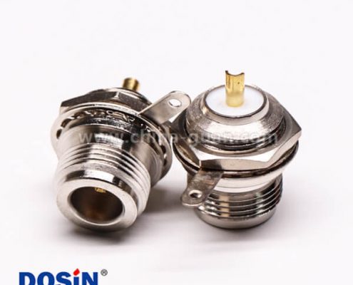 uhf母頭單邊前鎖穿墻直式UHF-KY板端連接器