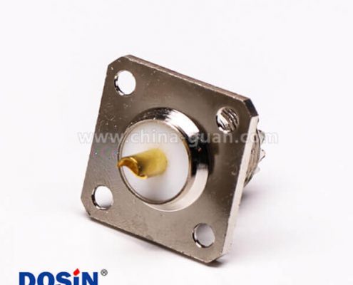 菱型連接器uhf直式母頭帶4孔法蘭接面板