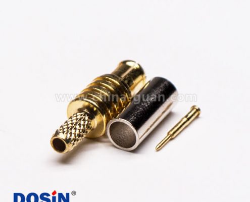 MCX接頭直式公頭同軸電纜線壓接