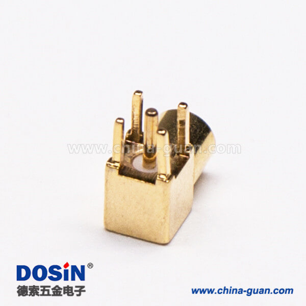 2-1 MMCX接口母頭彎式90度插孔接PCB板