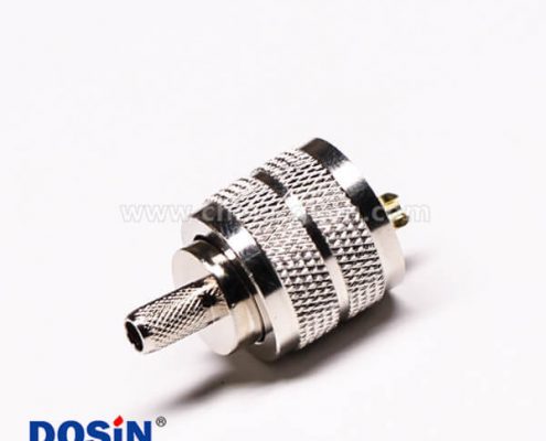 2-1 uhf連接器公頭直式壓接式UHF-C-J5接線(xiàn)