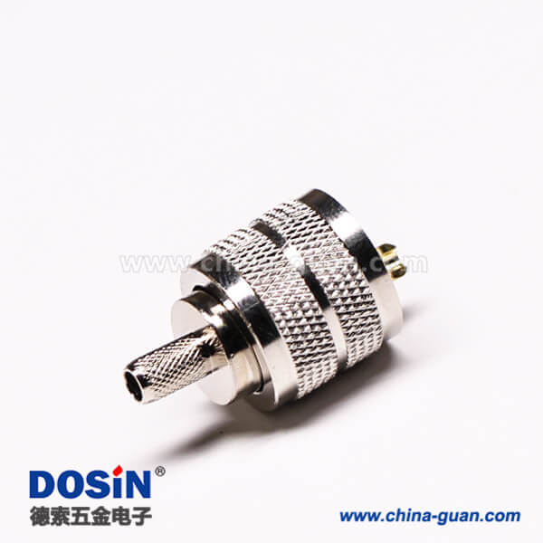 2-1 uhf連接器公頭直式壓接式UHF-C-J5接線(xiàn)